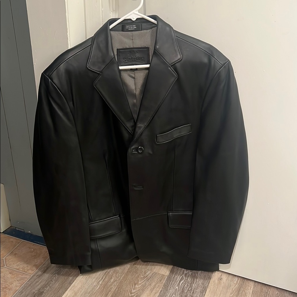 Stafford Black Tailored Sport Coat Classic Blazer